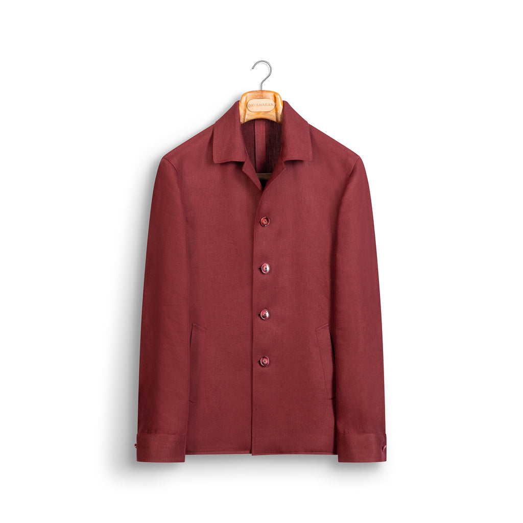 Shirt Jacket • Burgundy